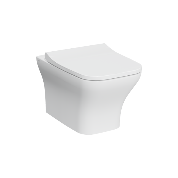 картинка Унитаз Zentrum Square подвесной безободковый с сиденьем 7484B003-0075 + 191-003-009 Vitra 