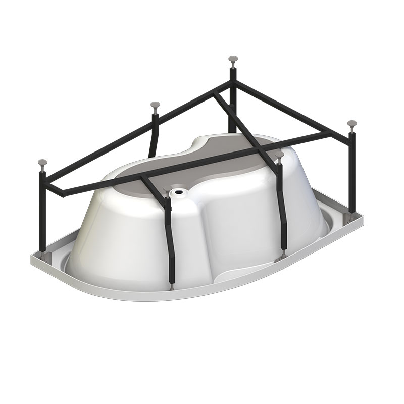 картинка Ванна Ирма R 150х97см с/п хром Vannesa 