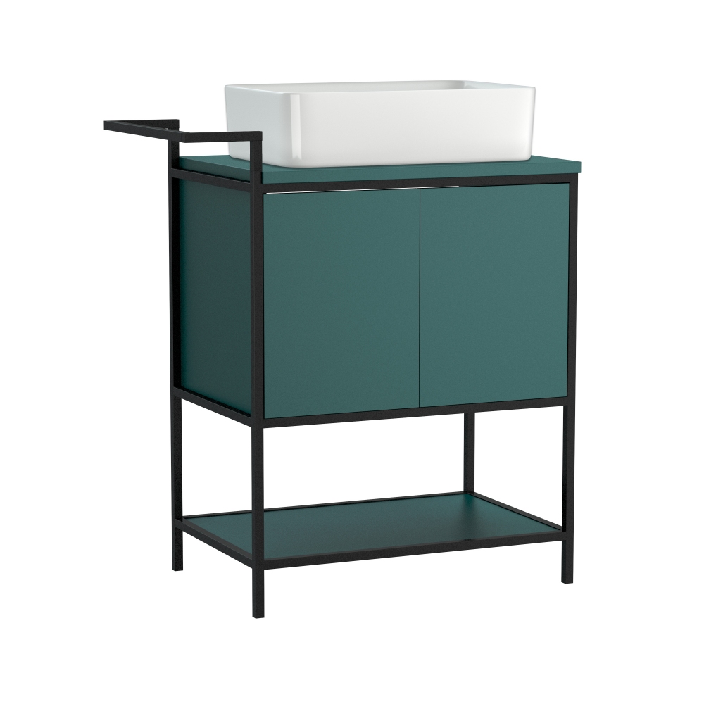 картинка Тумба под раковину напольная Botanique 80 для Crea 50 зелёный Cersanit 