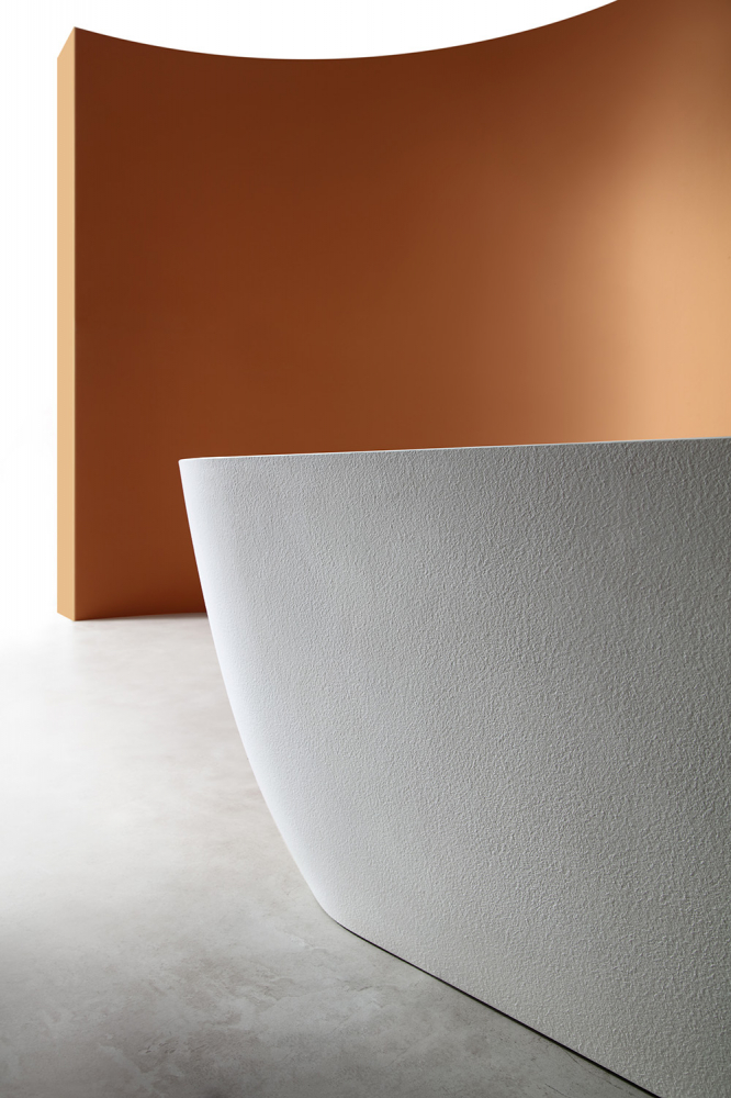 картинка Ванна Frankfurt из искусственного камня белая матовая AM9941 Abber 