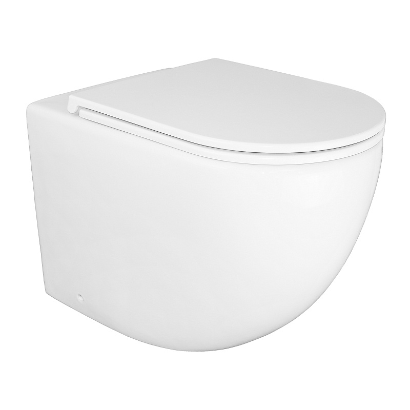 картинка Унитаз Grado AZ-2141D-UQ1 приставной безободковый в компл. с быстро. сид. микр. Azario 