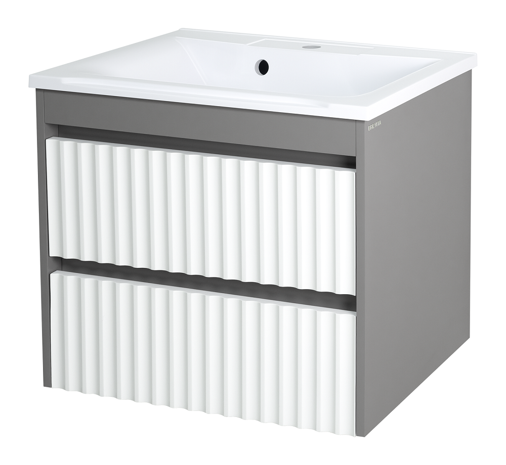 картинка Тумба Балатон 75 подвесная с 2 ящ. ум. Комфорт 75 Misty 