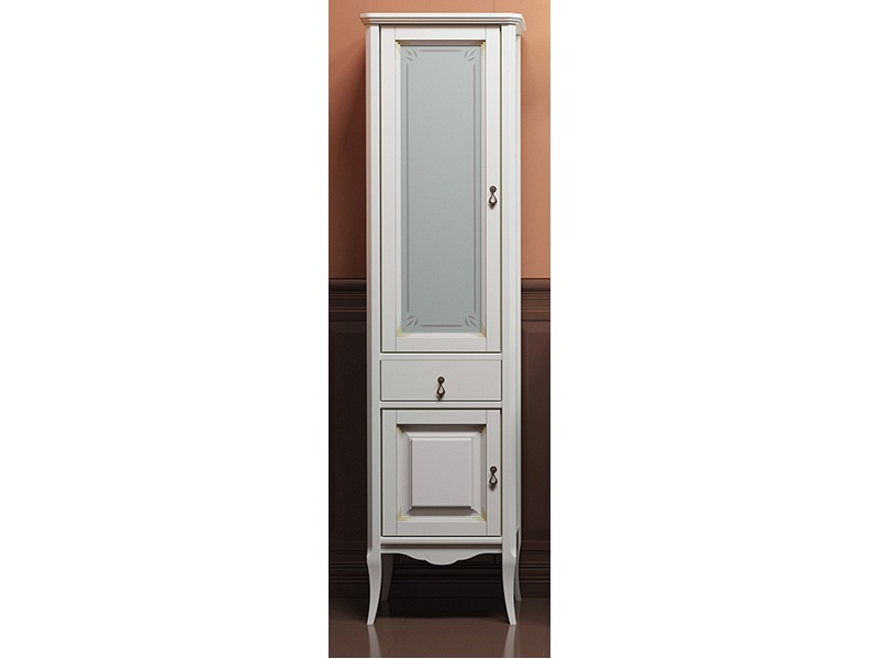 картинка Пенал Лоренцо белый с бежевой патиной L 1755*452*335 Opadiris 