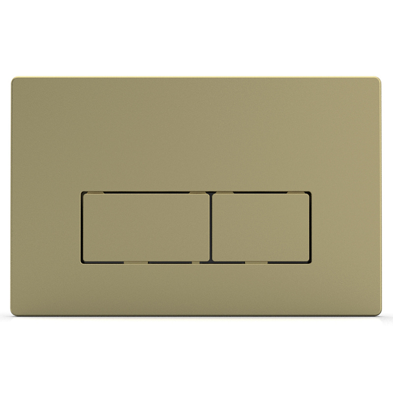 картинка Кнопка смыва двойная квадратная золото AZ-8200-0091/AZ-P58-0160 Azario 