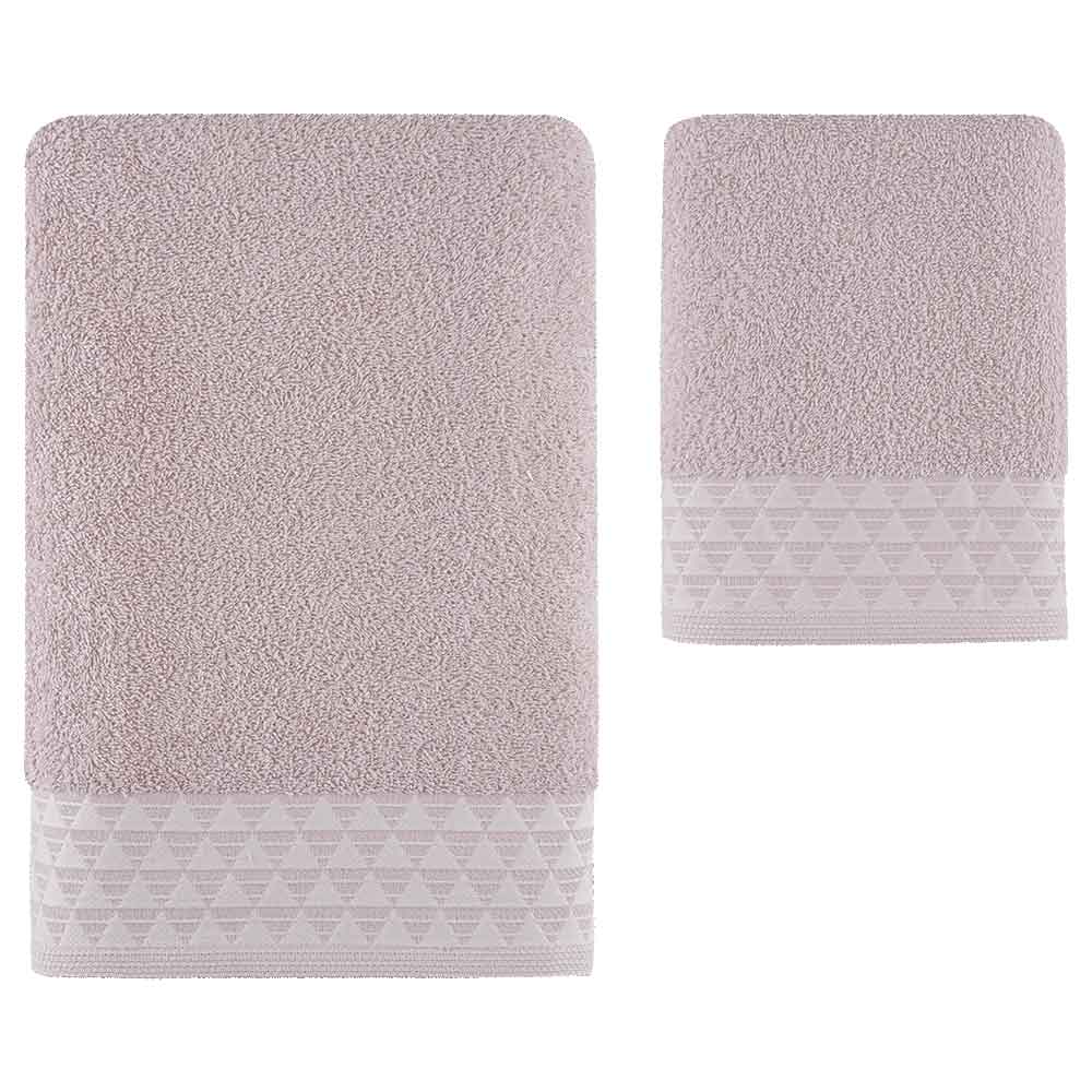 картинка Полотенце Arya жаккардовое 70*140 Sean розовый 