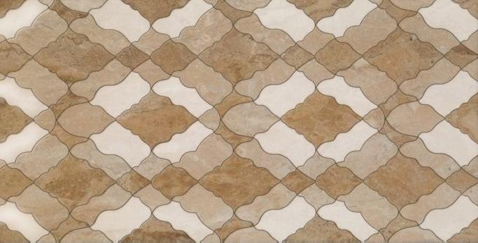 картинка Плитка керамическая Флоренция д/стен низ коричневый 25*50см (1.375м2/11шт) 