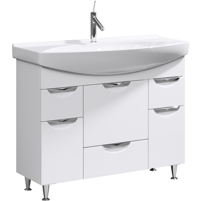 картинка Тумба Лайн 105 Т10 с раковиной Лагуна105 Li.01.10 Aqwella 