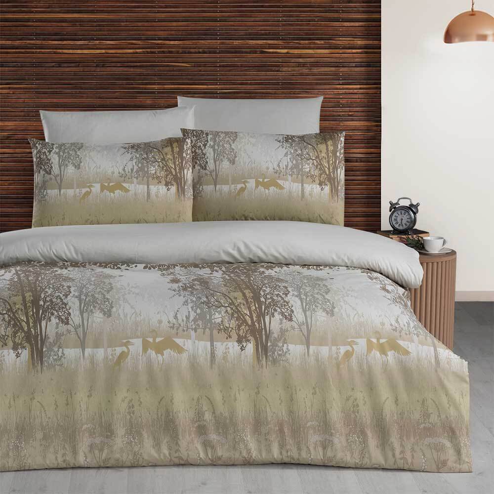 картинка Постельное белье Arya Ранфорс 1,5 Сп. 160*220 Safari оливковый 