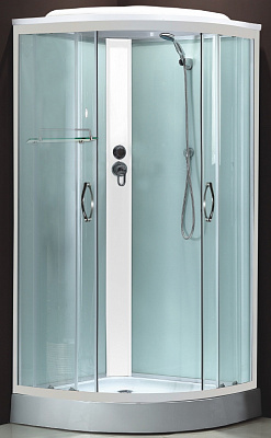 картинка Душевая кабина CS-1000 SK F (100*100*215) низ.подд. матовая (4 мест) Loranto 