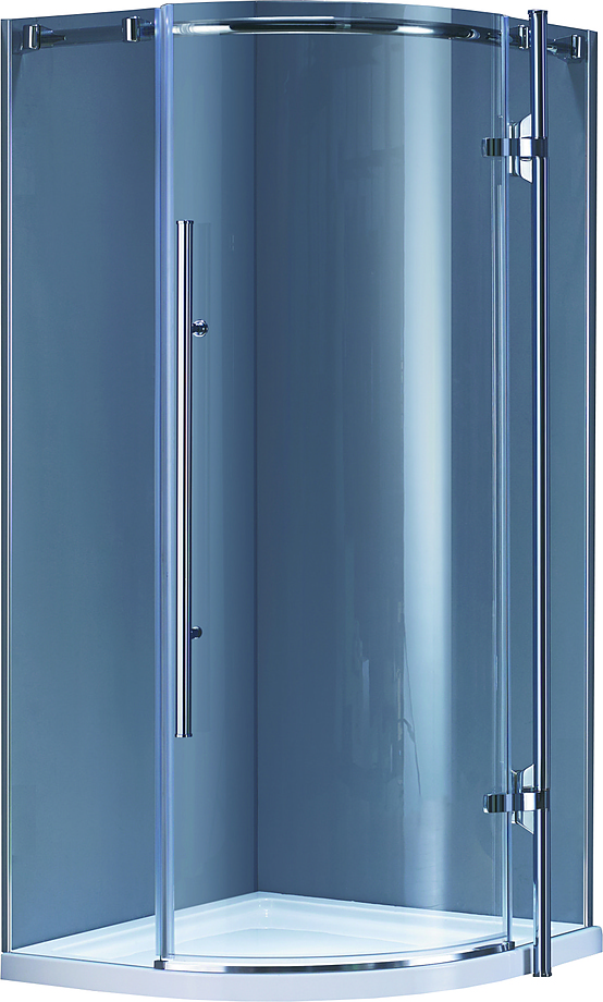 картинка Душ. ограждение Style GR-5090 (90*90*190) полукруг дверь распашная 1 место Grossman 
