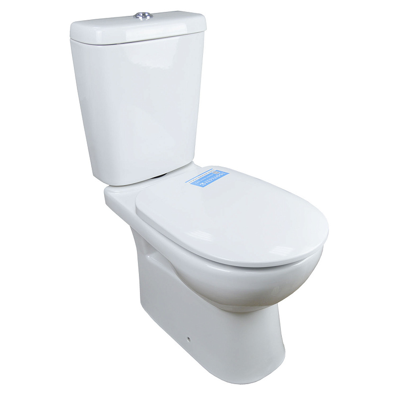 картинка Унитаз-компакт Альбано R ЖС 2 с жестким сиденьем, с двухреж. спуском арма-ой ,креплением уг. Керамин 