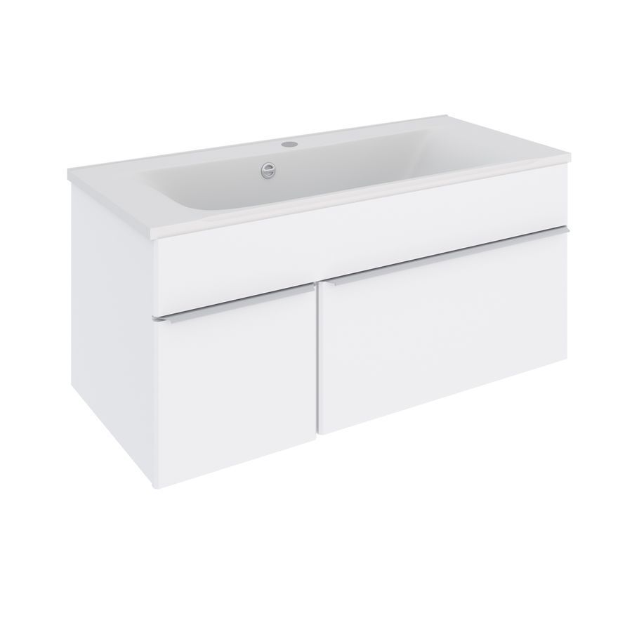 картинка Тумба Аксиома 100 1ящ подвесная белый глянец ум. Оливия г п 100 AQUA DE MARCO 