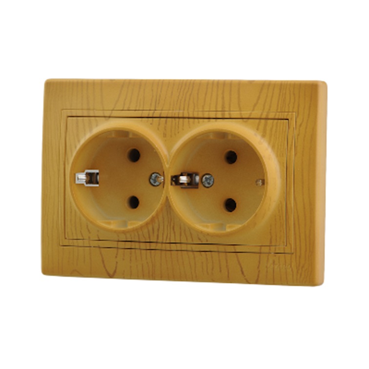 картинка Розетка 2-м с/з керам ольха СП Мира 701 0701 127 