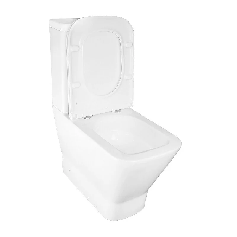 картинка Унитаз Joy напольный безободковый с бачком сиденьем микро. арм 2 место AZ-2168-UQ3 Azario 