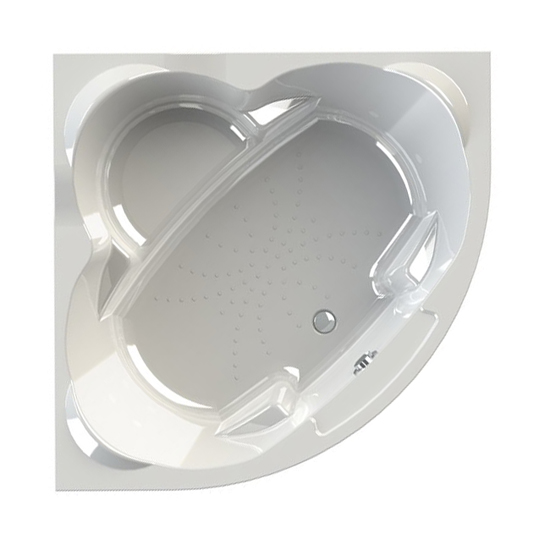 картинка Ванна Флоренция 148*148 с/п золото, молдинг золото, смеситель Бриз-Gold Линкольн большой Radomir 