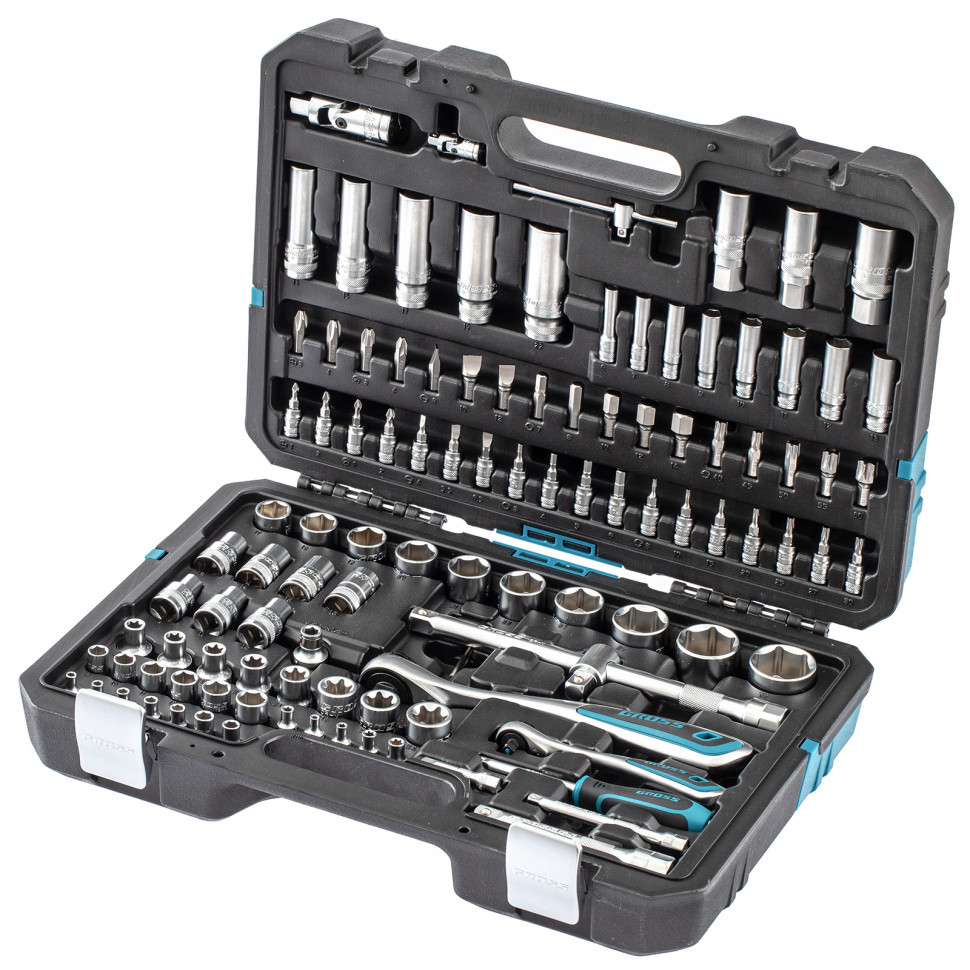 картинка Набор инструментов 109 предметов 120 зубьев CrV 1/4 1/2 Gross 