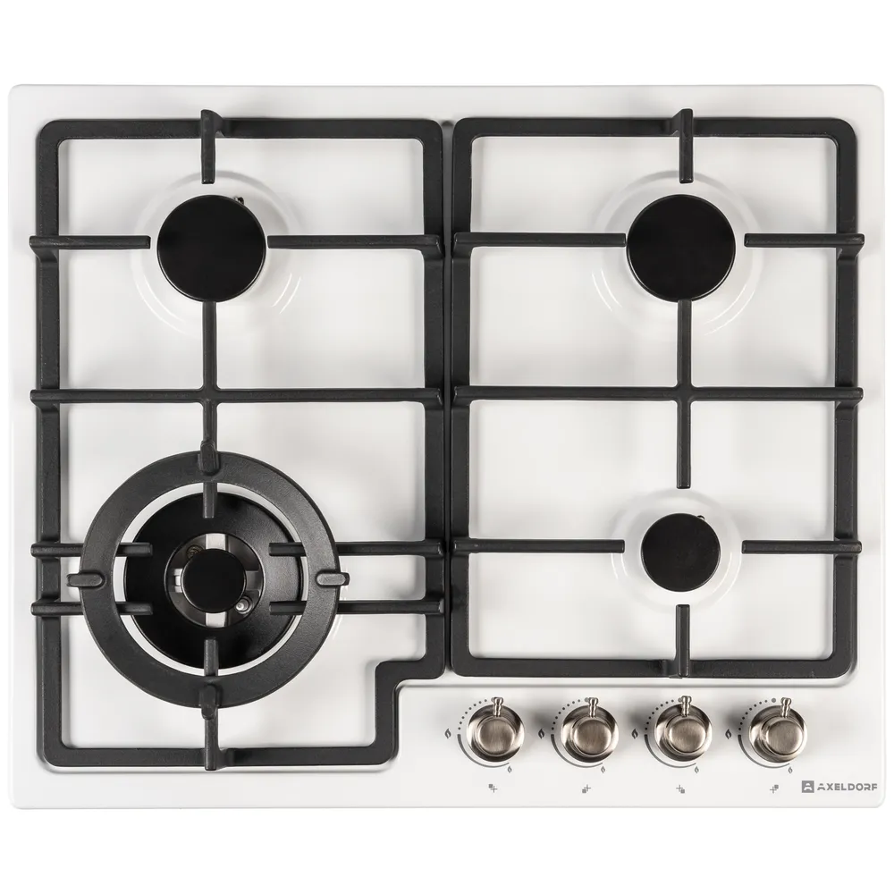 картинка Варочная поверхность Axeldorf GH-0615-3-2 Chrome Retro White 