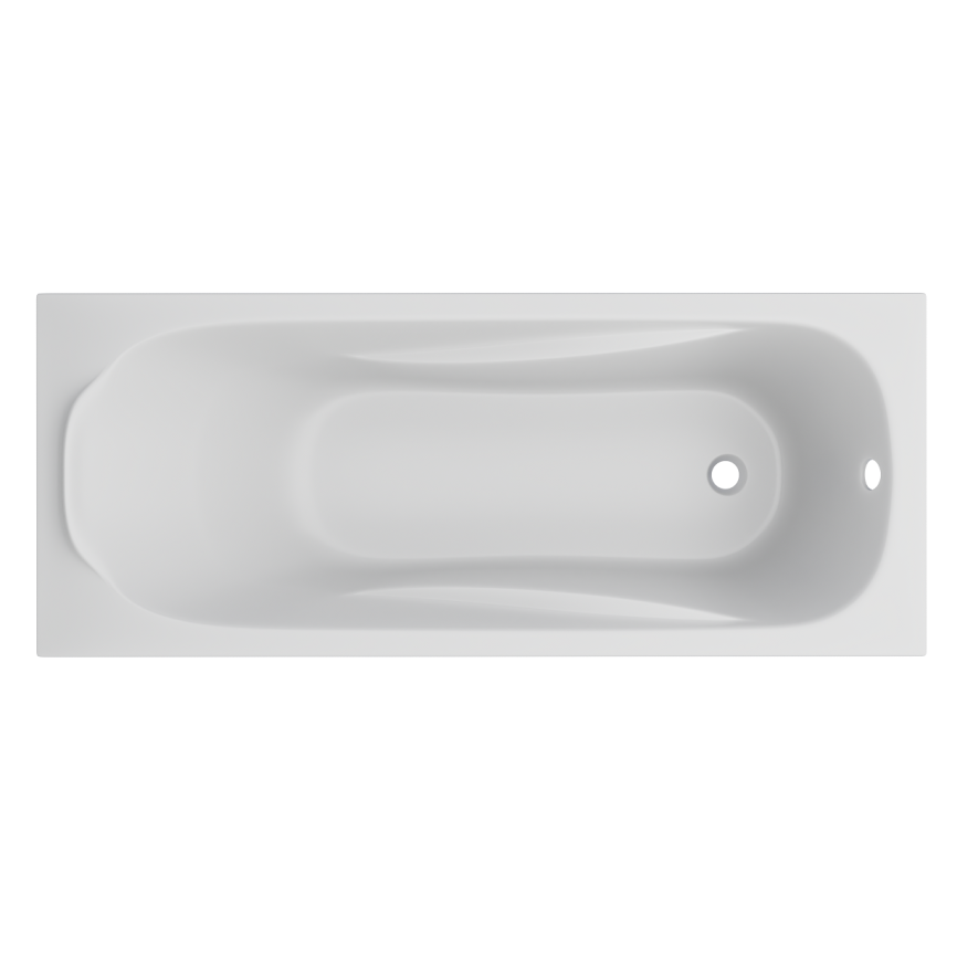 картинка Ванна корыто акриловая прям. Serena Simple La 170*70*43,5 без каркаса и панели белая VentoSpa 