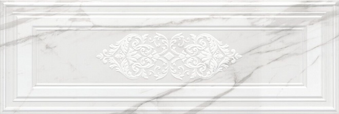 картинка Декор керамический Прадо 14041R/3F белый обрезной 40*120см 
