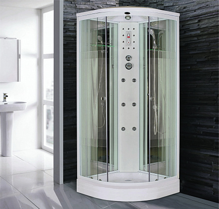 картинка Душ.каб. NG-702-01N (1000*1000*2200) низкий под. (16см) 4 мест Niagara 