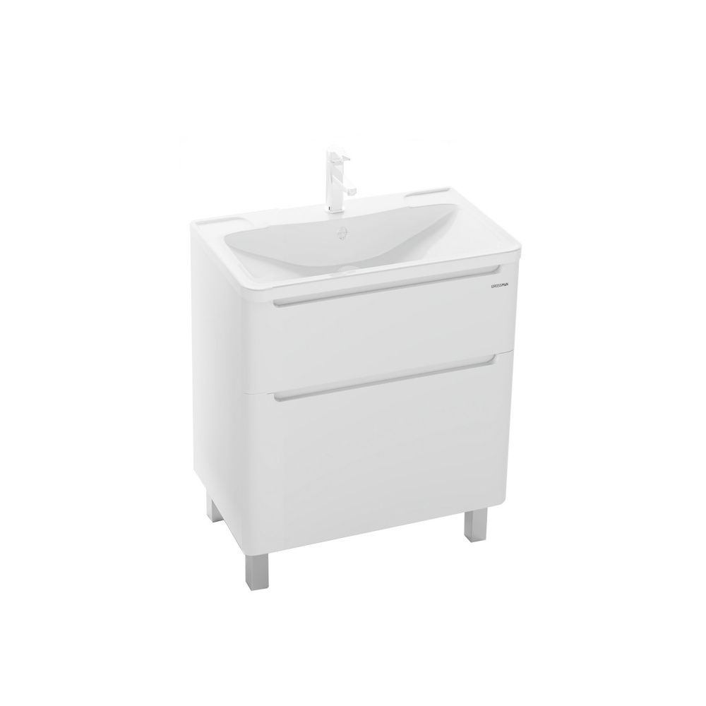 картинка Тумба напольная Адель 70 с 2-я ящ. белая (ум. Адель-70) Grossman 