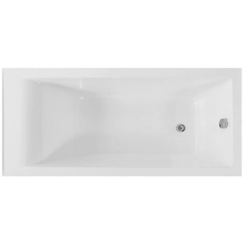 картинка Ванна Мальта 167*77*63 каменная белая металические ножки 1170WMAL/1 AQUA DE MARCO 