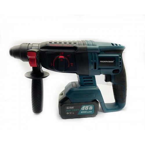 картинка Перфоратор аккумуляторный 4,0Ач з/у кейс ProfiPower DHR-18V 