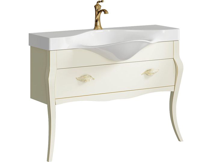 картинка Тумба Borgia слоновая кость ум. Brodway 1100 BOR0111BG TM Clarberg Aqwella 