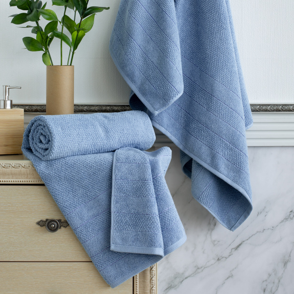 картинка Полотенце Verossa MX50 50*90 Milano Пудрово-голубой НЕ ИСПОЛЬЗОВАТЬ 