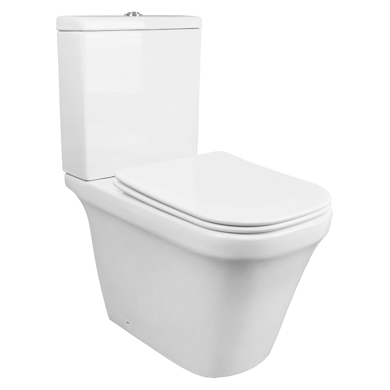 картинка Унитаз Candy AZ-1503B напольный безободковый в компл. с бачком и сид. микролифт Azario 