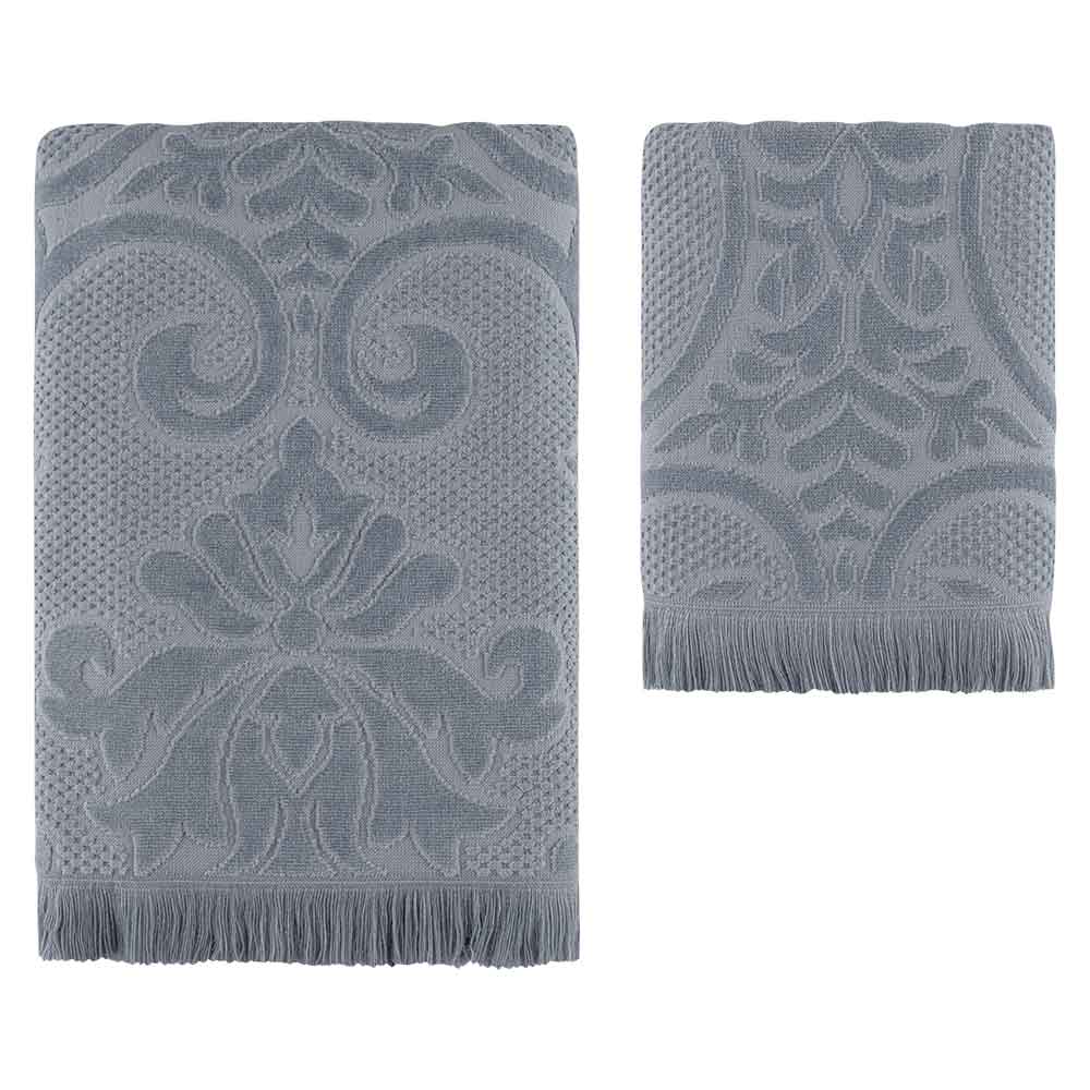 картинка Полотенце Arya жаккард 50*90 Amber серый 