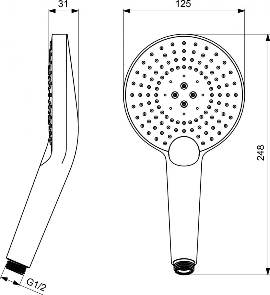 картинка Лейка душевая Idealrain B1759AA Ideal Standart 