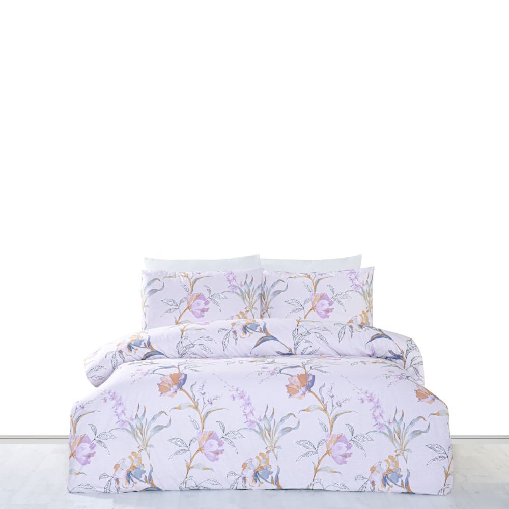 картинка Постельное белье Arya Ранфорс 2 Сп. 200*220 сиреневый,лиловый 