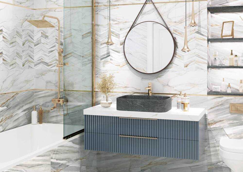 картинка Плитка керамическая Delta Carrara WT15DLA00R 246*74см (1.274м2/7шт) 