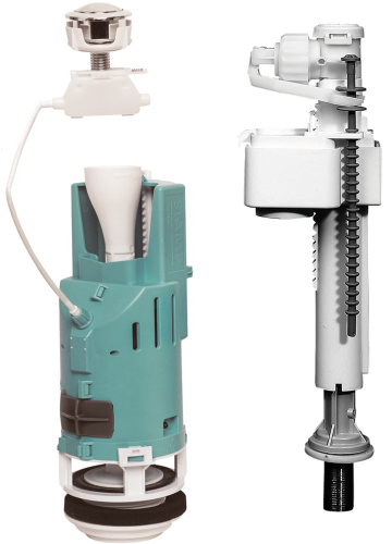 картинка Комплектация-Механизм смыва с ниж. подв. воды 3/8 с двой. кнопкой смыва K-IT5130 Creavit 