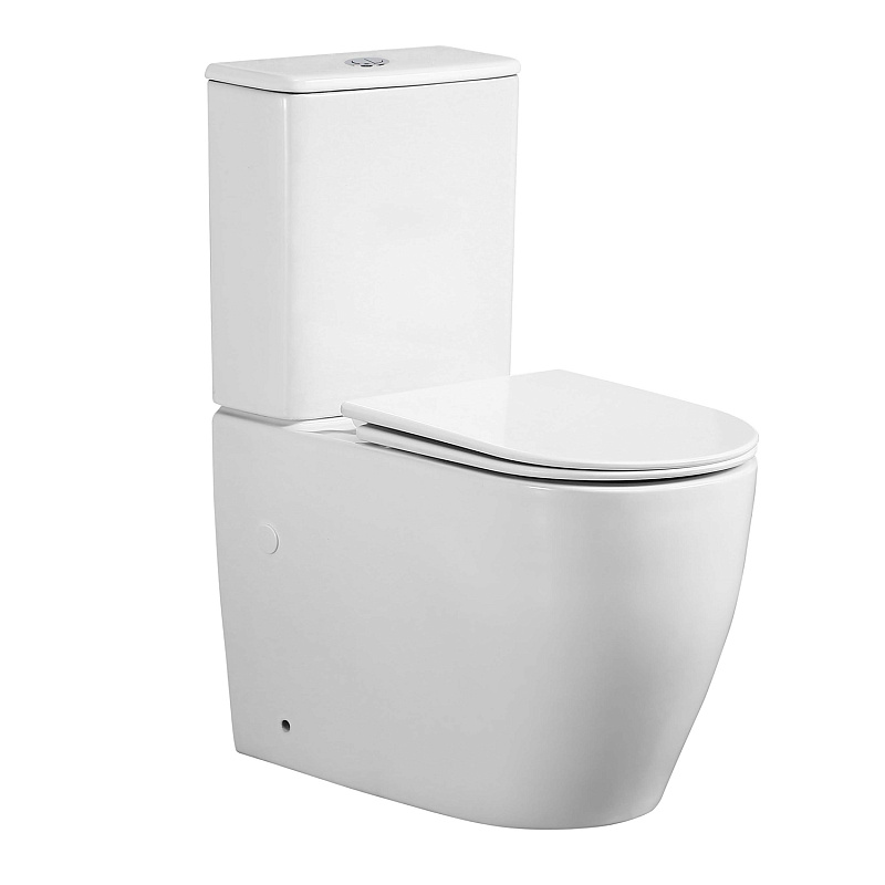 картинка Унитаз Bonelle AZ-1229A напольный безободковый торнадо в компл. с сид. Azario 