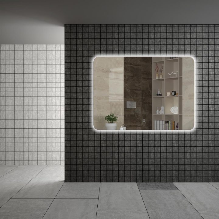 картинка Зеркало VALLESSI с круговой тыльной подсветкой 100*70 IP24 543/2 Boheme 