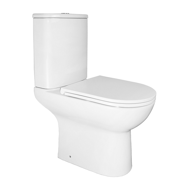 картинка Унитаз Kano 93590 напольный безободковый в компл. с бачком и сид. микролифт Azario 