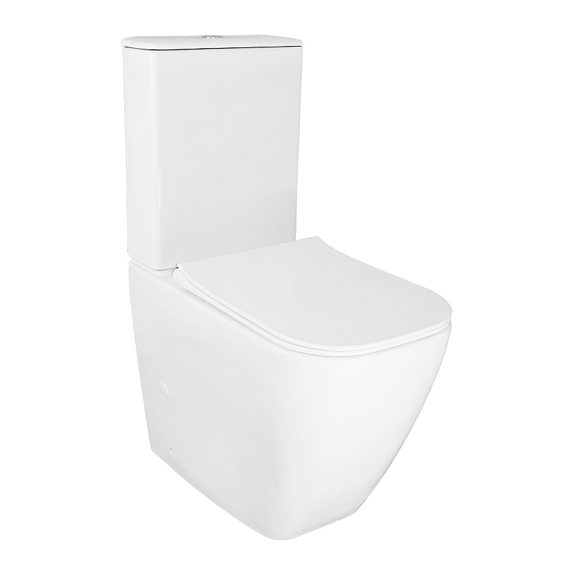 картинка Унитаз напольный Mirada S безободковый в комплекте с бачком и сиденьем дп. микр. AZ-1288A Azario 