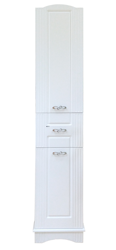 картинка Пенал Эльбрус 40 R белая эмаль 1 ящиком, с б/к Misty 