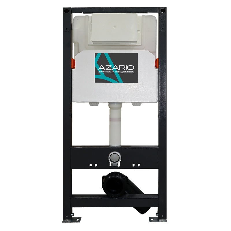 картинка Иинсталяция для подвесного унитаза NEW сталь, пластик, 2-х режимный смыв 3/6 AZARIO 