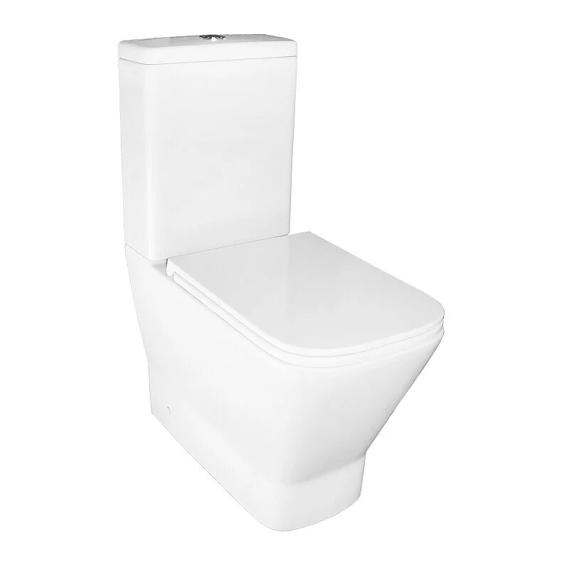 картинка Унитаз Joy напольный безободковый с бачком сиденьем микро. арм 2 место AZ-2168-UQ3 Azario 