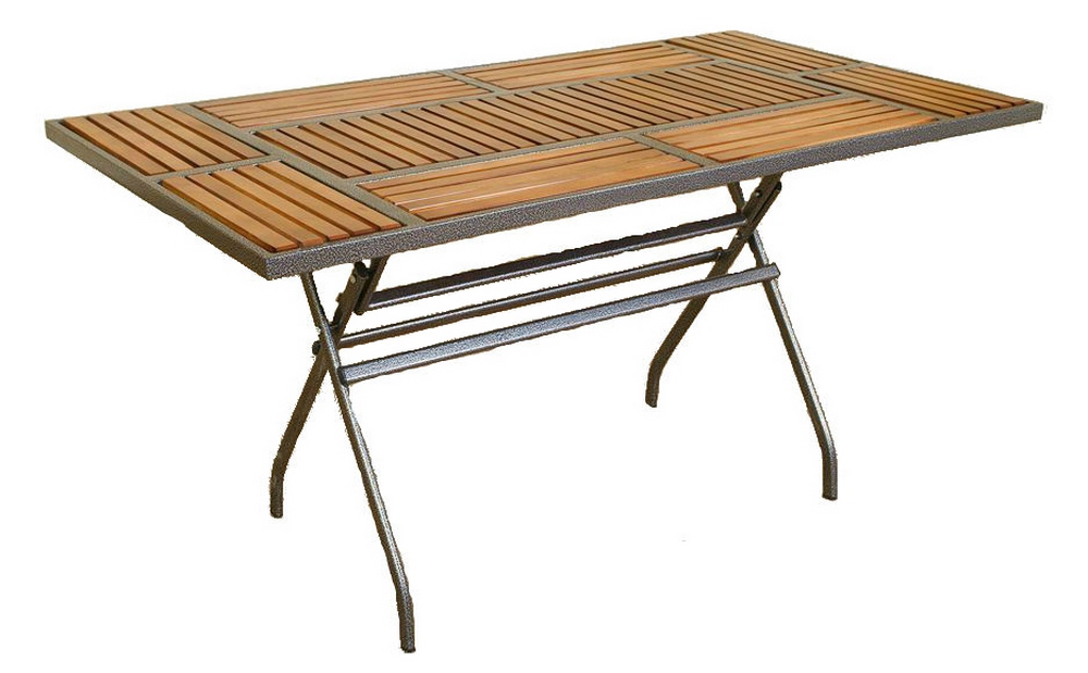 картинка Стол Бетта 002 150 (1500х800х730 (металл медь антик,рейка орех) 