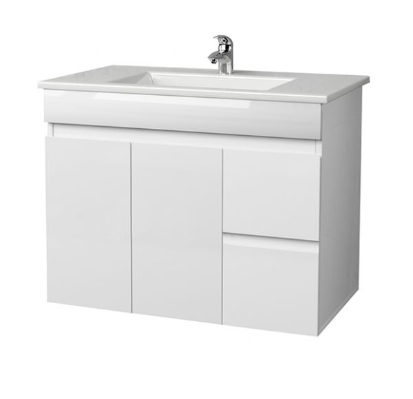 картинка Тумба Next 80/1 подвесная 2дв., 2ящ ум. Next 80 Mirsant 