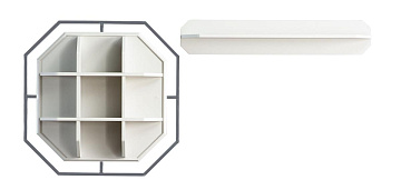 картинка Подставка ТВ Marmaris Wall Unit Upper Side Weltew  являющийся официальным дистрибьютором в России 