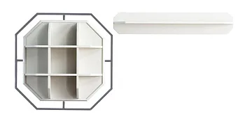 картинка Подставка ТВ Marmaris Wall Unit Upper Side Weltew  являющийся официальным дистрибьютором в России 