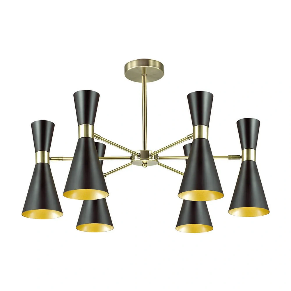 Люстра Lumion Moderni LN18 3662/6C античная бронза/мат.черный Quinn от гипермаркета ТАТАЕВ
