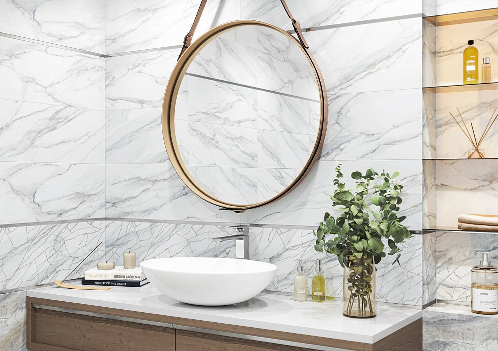 картинка Плитка керамическая Alicante Statuario WT15ALC00R 246*74см (1.274м2/7шт) 