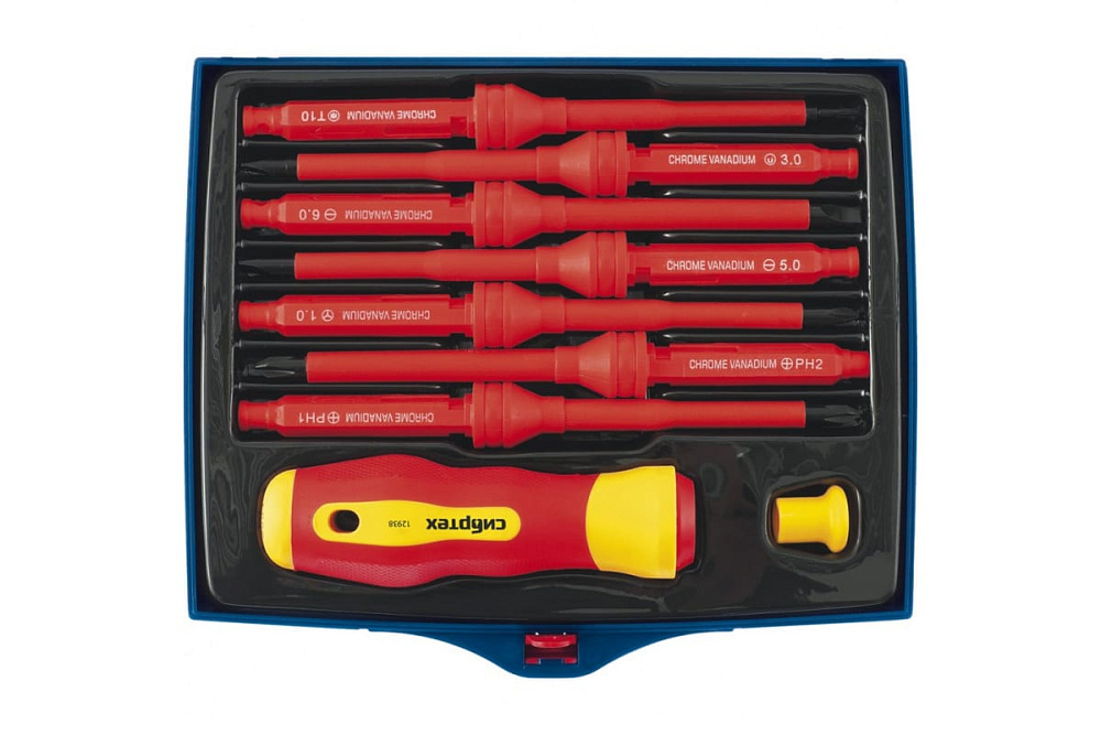 картинка Отвертка со сменными жалами Сибртех 9шт 12938 