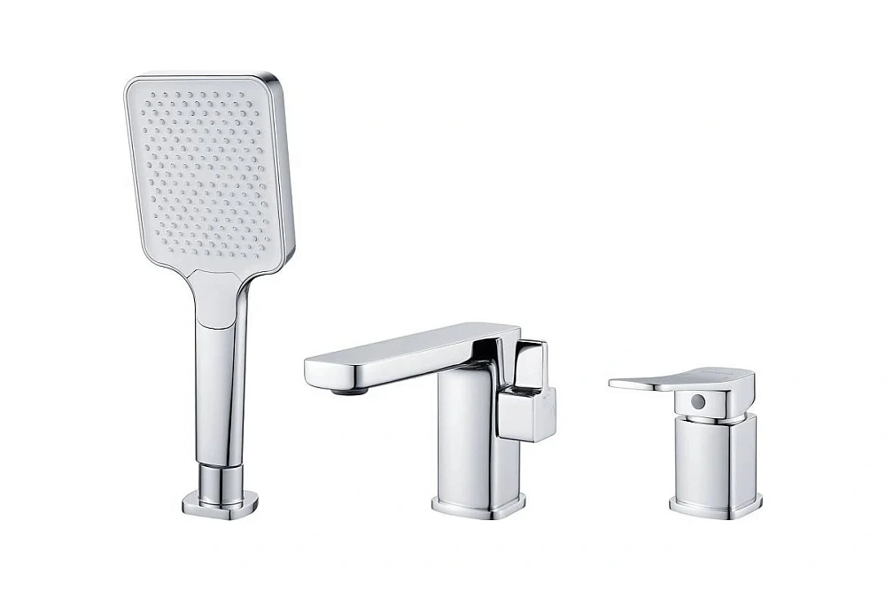 картинка Смеситель для ванны S9912 встроенный 3в1 хром Shevanik 